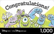 ディズニーストアギフトカード　eGiftタイプCongratulations!