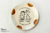 MASHICO プレート17cm PEANUTS [Dance] アンバー/ホワイト