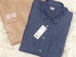 【UNIQLO　エクストラファインコットンブロードストライプシャツ】おしゃれなストライプ