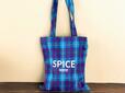 【カルディ スパイスバッグ/オリジナルトートバッグ】カラーはマドラスブルーとマドラスグリーンの2種類です
