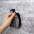 「浮かせて収納 貼り付くバススポンジ」398円（税込）