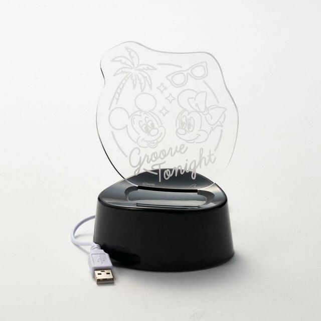 ネオン風のアクリルライト 4,490円｜ディズニーファンタジーショップ「ミッキーマウス タイムスリップ」シリーズ