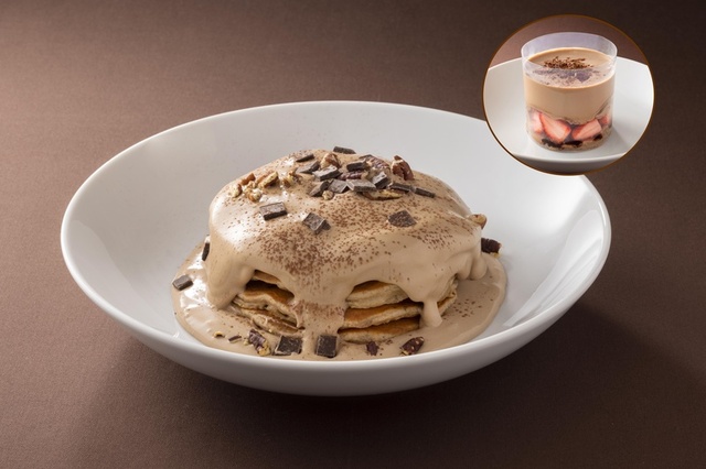 チョコレートファウンテンパンケーキ