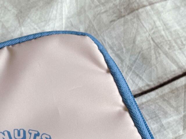 素材はポリエステル。淡いピンクカラーがかわいい！