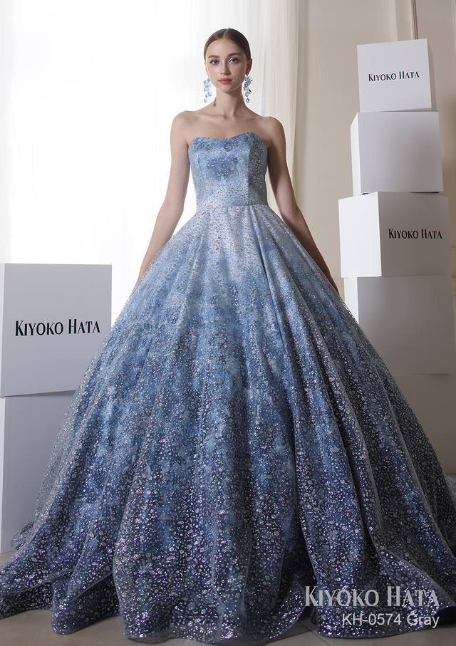 【KIYOKO HATA キヨコハタ】新作ウェディングドレス：KH-0574_Gray