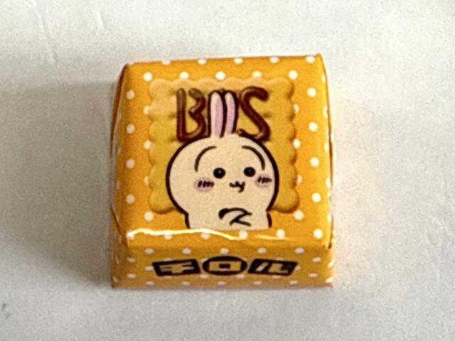 腕組みポーズが堂に入っているうさぎ。イエロードットもかわいい♪