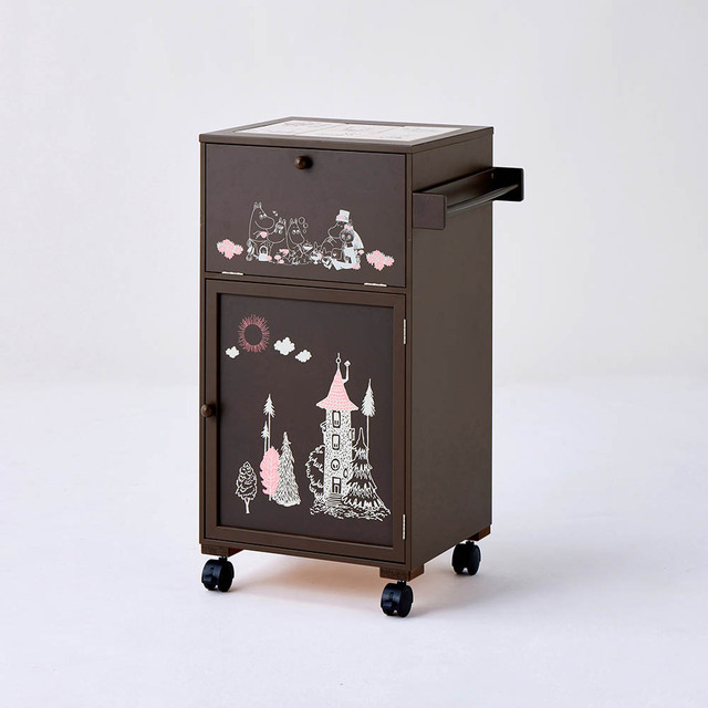 タイル天板のキッチンワゴン 「ムーミン」|¥27,900 (税込)