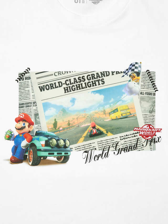 【ユニクロ】「マリオカートワールド UT」XS～4XL 1,990円／カラフルでダイナミックながらも可愛すぎないデザインに注目