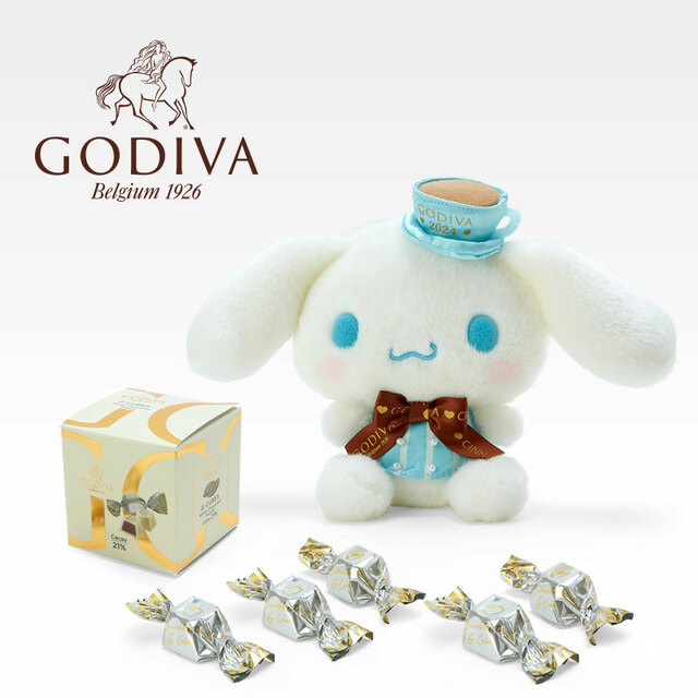 「ドール＆GODIVA 2024（シナモロール）」＜各6,600円＞【サンリオキャラクターズ　GODIVAギフトセット】