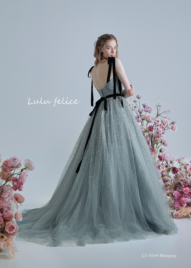 「Lulu felice(ルル・フェリーチェ)」新作ウェディングドレス LU-0164_Bluegray