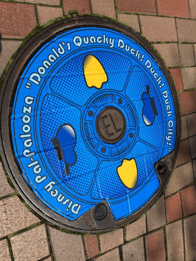 現地のデコレーションのようす【「ディズニー・パルパルーザ“ドナルドのクワッキー・ダック!ダック!ダックシティ!”」】