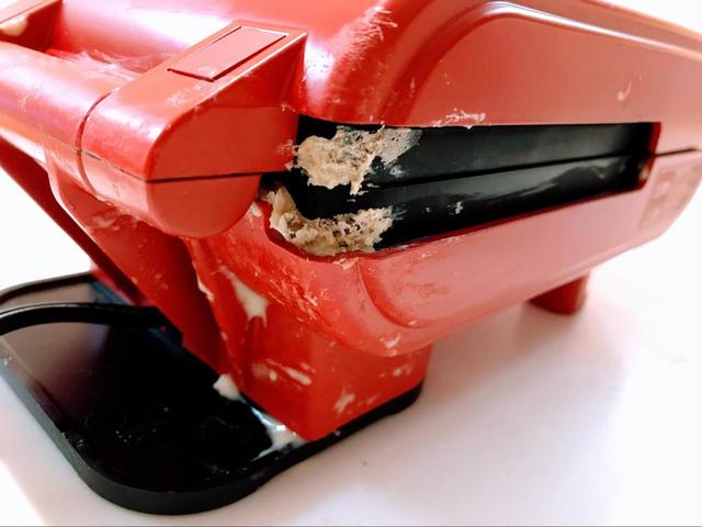 【アイリスオーヤマ　マルチサンドメーカー】流し入れる生地の量に要注意