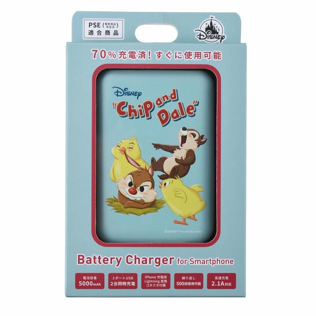 チップ&デール モバイルバッテリーチャージャー CHIP AND DALE SPRING 4,400円