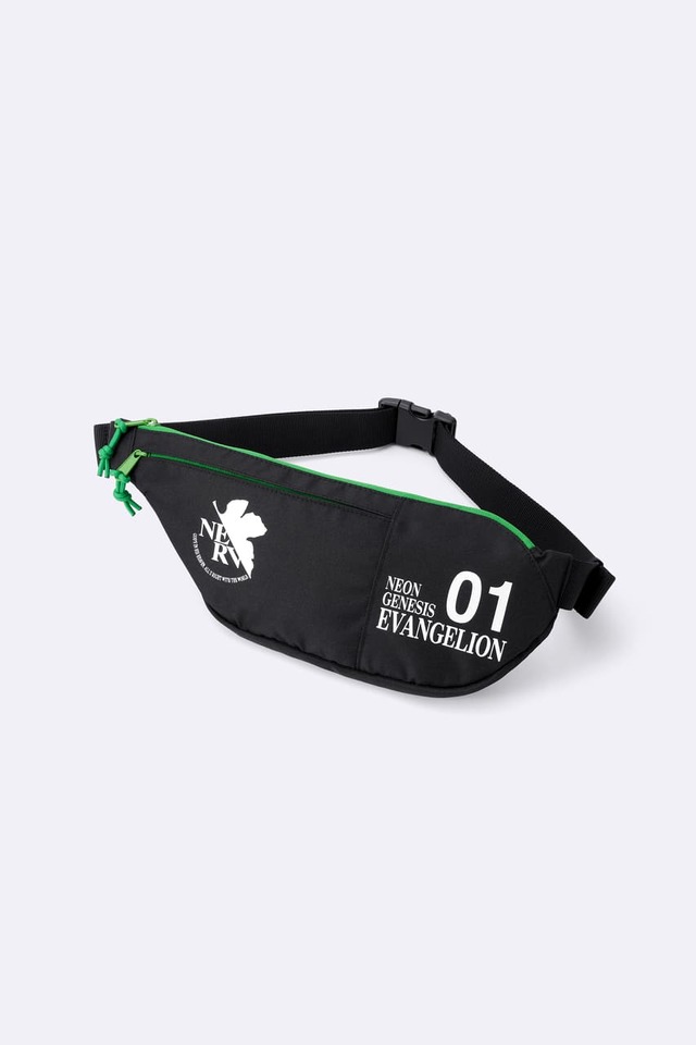 【GU『新世紀エヴァンゲリオン』スペシャルコレクション】「ベルトバッグ EVANGELION」カラー: 09 BLACK　2,290円