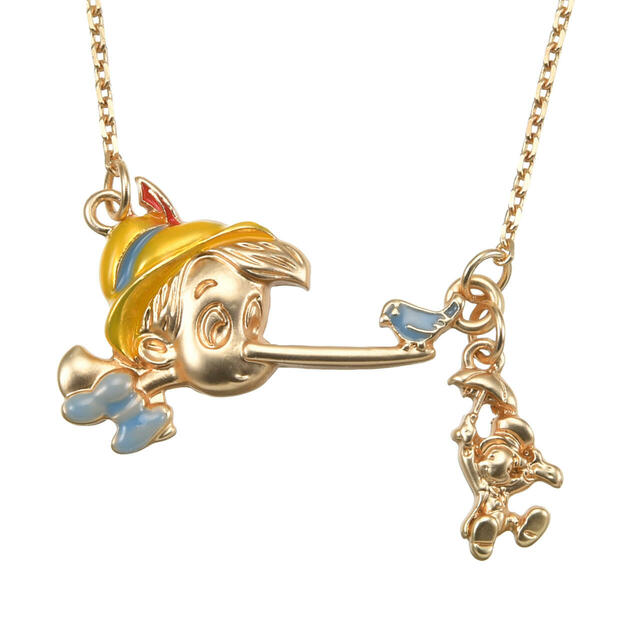 ピノキオ＆ジミニー・クリケット ネックレス Pinocchio Story Collection 2,500円