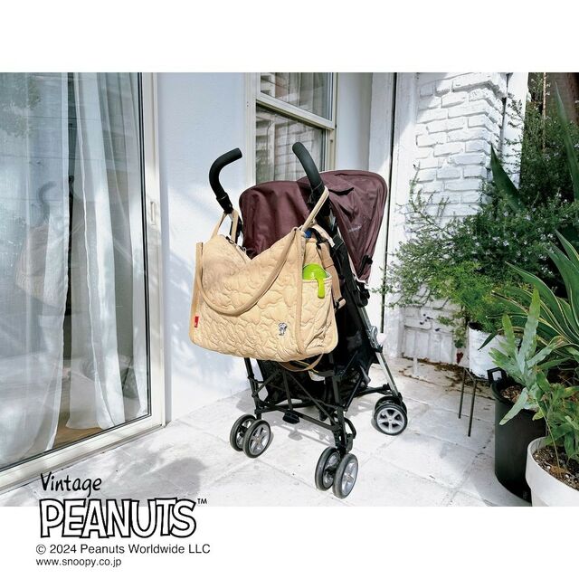 2WAYマザーズバッグ/キルト・ピーナッツ「スヌーピー」7,260円(税込)