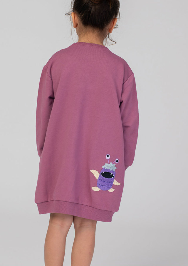 キッズ・ベビー スウェット ワンピース「ブー」3,850円（税込）（サイズ：90/110/130）