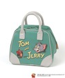 【トムとジェリー×niko and ...】「保冷バッグ」3,850円／レトロな配色とボストン型のデザインが目を引く、持つだけで気分が上がる大容量サイズの保冷バッグ