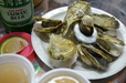 『海味烤生蠔』の牡蠣炭火焼き
