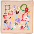 【フェイラー×ピオヌンナル「PIOFUL」】ハンカチ　各￥2,970(税込)　約25×25cm／ベージュ×ベージュ