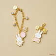 【サマンサタバサプチチョイス×ミッフィー】バッグチャーム ¥5,500、ファスナートップ ¥4,400