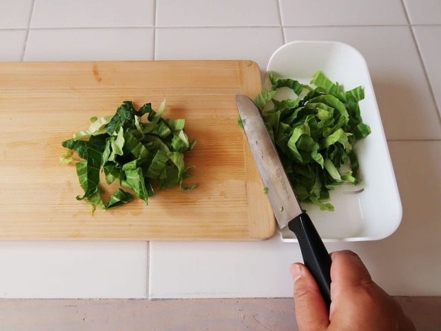 【まな板キャッチャー】炒め物使用イメージ1