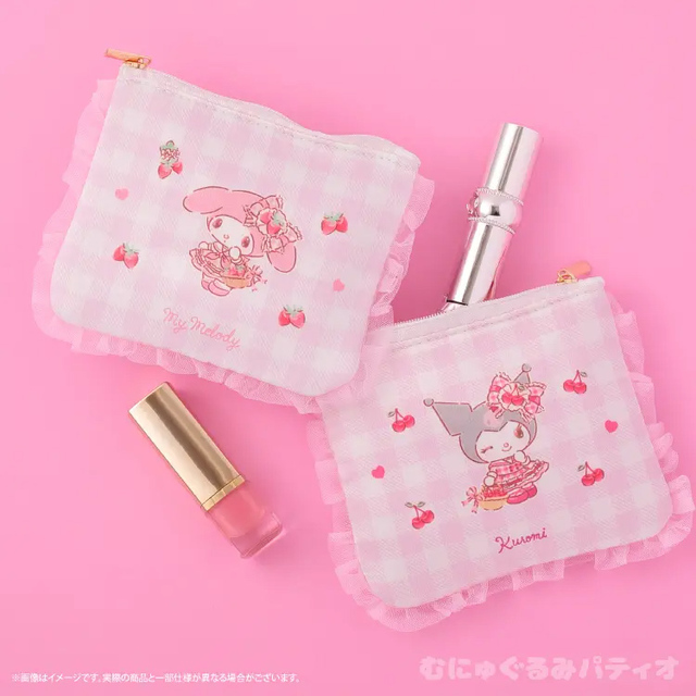 【むにゅぐるみパティオ×サンリオキャラクターズ】ギンガムフルーツシリーズ／マイメロディ・クロミ