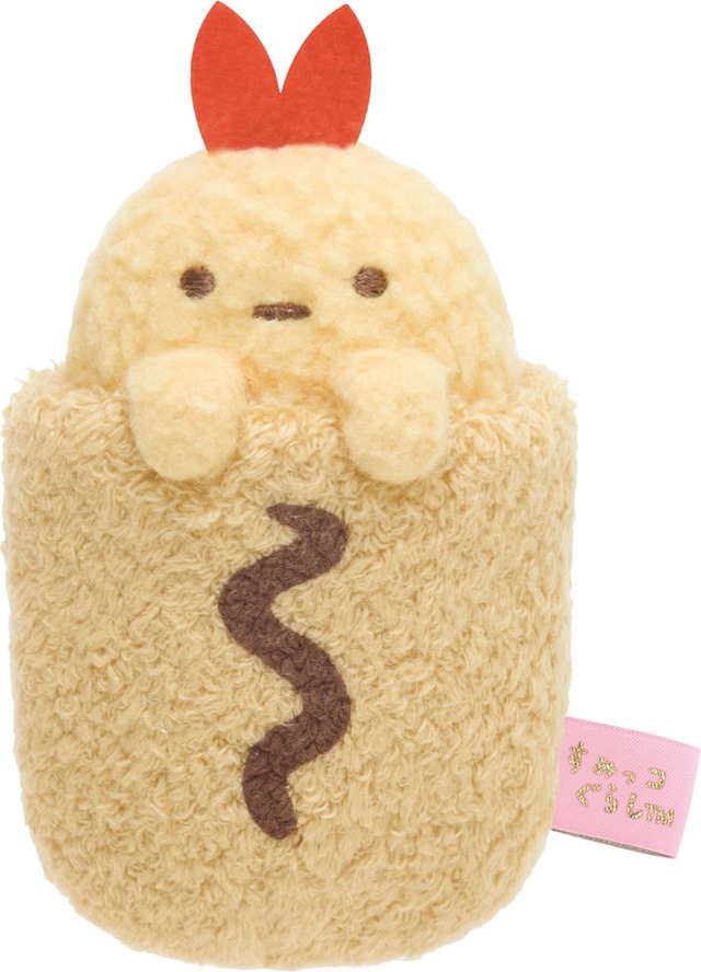 【すみっコぐらし新商品】「復刻カプセルてのりぬいぐるみ」1,320円／えびふらいのしっぽ　2017年「すみっコ弁当」テーマ