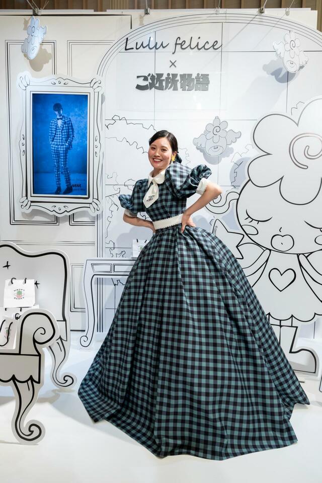 「Lulu felice×ご近所物語」新作ウェディングドレス　LU-1008_Green 