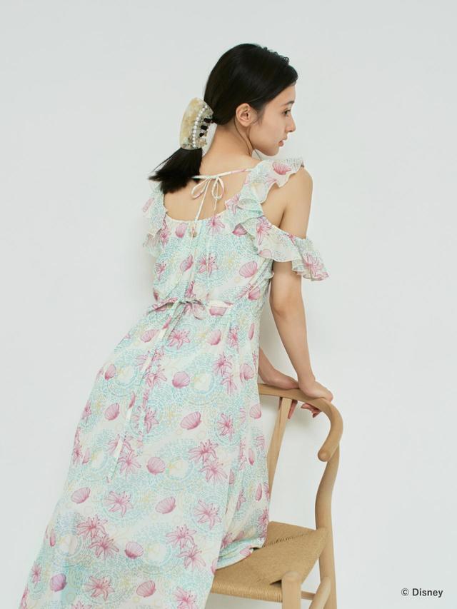 【The Little Mermaid】シフォンフローワンピース