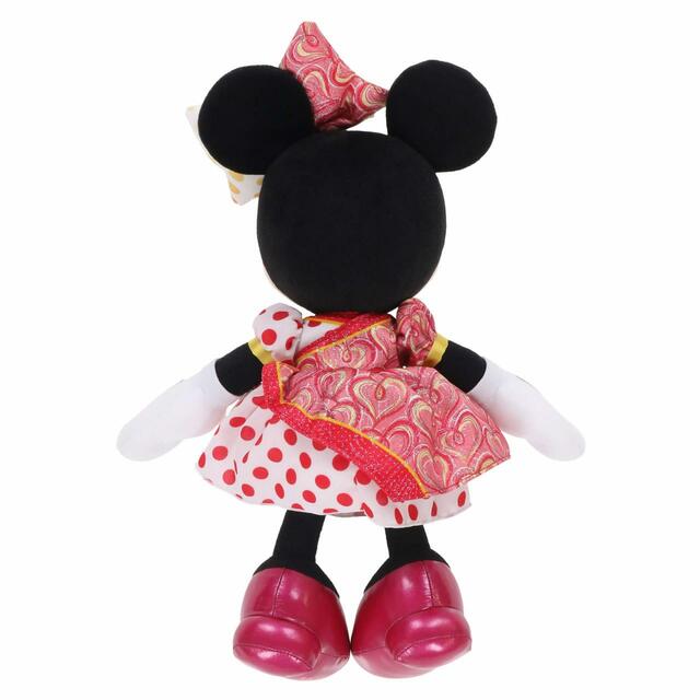 ぬいぐるみ 5,500円｜サイズ：（全長）高さ約39cm｜東京ディズニーリゾート「ミニー・ベスティーズ・バッシュ！」スペシャルグッズ｜販売店舗：東京ディズニーランド「ギャグファクトリー/ファイブ・アンド・ダイム」、東京ディズニーシー「ベッラ・ミンニ・コレクション」