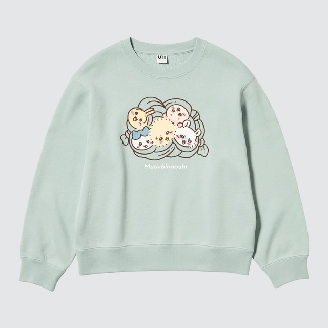 【ユニクロ×ちいかわ】「GIRLS ちいかわ スウェットシャツ」1,990円（100～160cm）