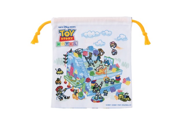 きんちゃく 850円｜サイズ：縦約23×横約20cm｜販売店舗：東京ディズニーリゾート・トイ・ストーリーホテル内ディズニーショップ「ギフト・プラネット」