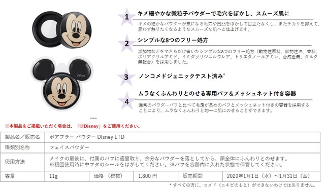 ポアブラー パウダー Disney LTD