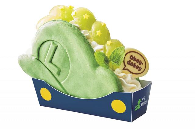 パンケーキ・サンド　ルイージの帽子　〜ぶどうのレアチーズケーキ〜