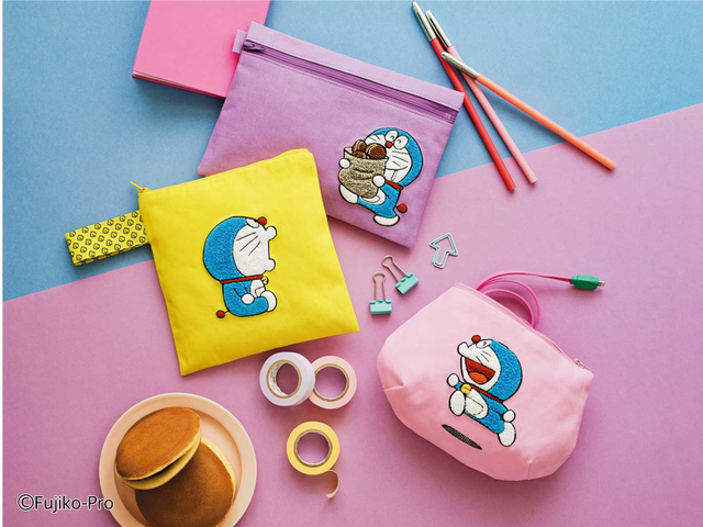 ドラえもん いつも一緒のもこもこ刺しゅうポーチの会