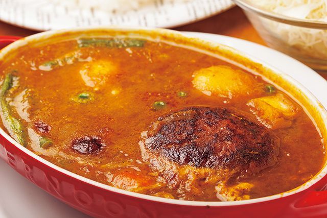 横浜の名店カレー／Kikuya curry　カリー・ハンバーグ 1150円