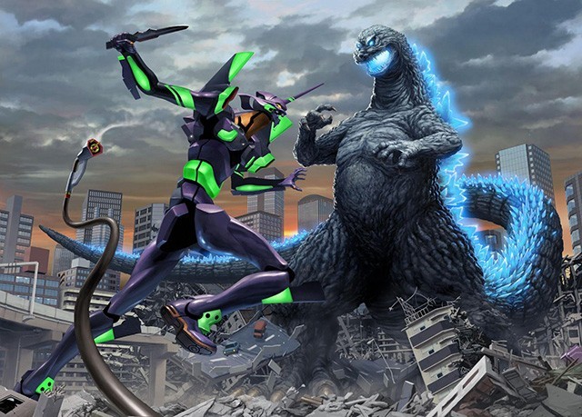 ゴジラ対エヴァ」コラボビジュアル第2弾公開！「ガンプラ」ボックス