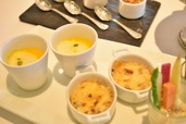 南瓜スープとグラタン