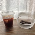 アイスコーヒー×サクサク食感のチョコ棒