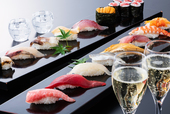 高級ネタも無制限！プレミアム寿司食べ飲み放題