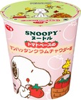 【ファミリーマート「スヌーピーと楽しむ、ファミマの秋」キャンペーン】「スヌーピー マンハッタンクラムチャウダー味ヌードル」246円／2026年10月27日（火）発売、全国　※数量限定
