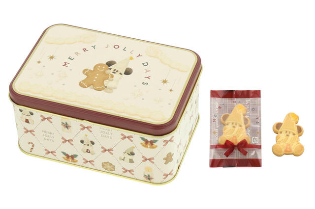 クッキー 1,000円｜東京ディズニーリゾート「ディズニー・クリスマス」クリスマスの妖精“リルリンリン”のグッズ｜販売店舗：東京ディズニーランド「ワールドバザール・コンフェクショナリー」、東京ディズニーシー「ガッレリーア・ディズニー」｜発売日：2024年11月8日（金）