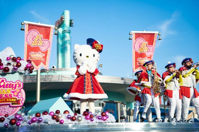 ハローキティのクリスマス・ハピネス・ウィズ・ハピネス・ ブラスバンド｜ユニバーサル・スタジオ・ジャパン「NO LIMIT！クリスマス」2022