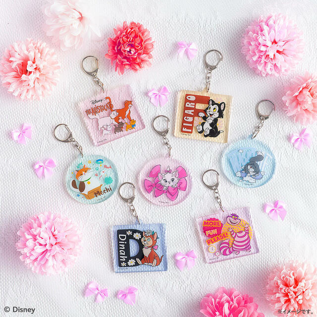 G賞 アクリルキーホルダー|Happyくじ「Disney にゃん・にゃん・にゃん」