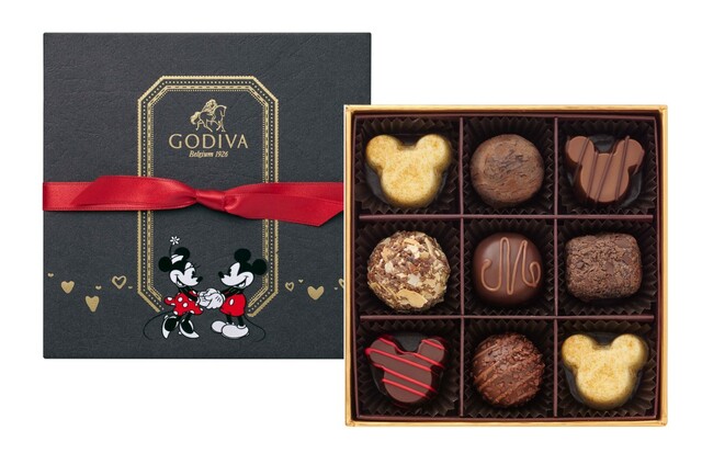 「ミッキー&ミニー / トリュフチョコレート コレクション」(9粒入)