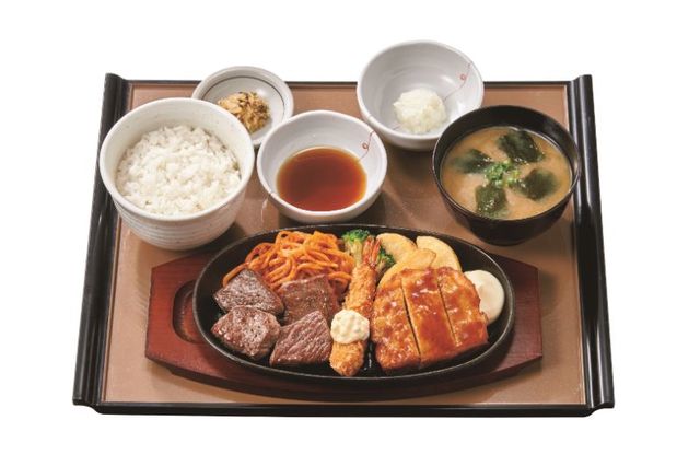 『和風おろしカットステーキミックス定食』 790円（税込）
