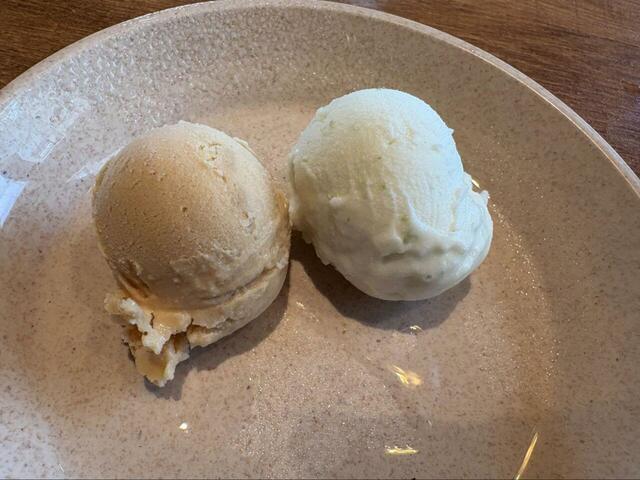 【プレミアムカルビ　ジェラート】アールグレイとライムミントを注文！