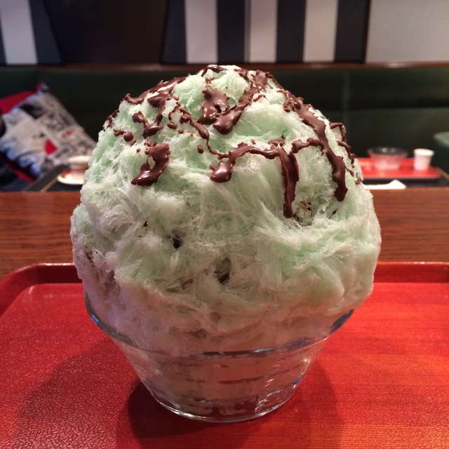 かき氷喫茶 バンパク／チョコミント 800円