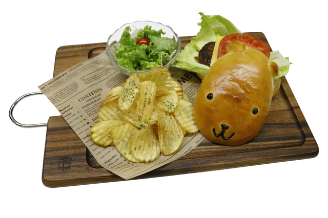 人気メニュー「カピバーガー」 1,200円（税込）
